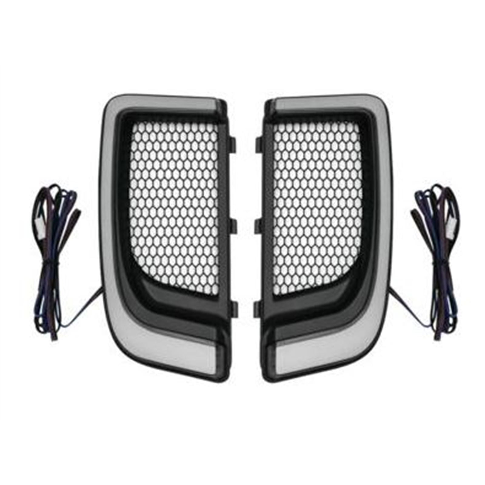 Kuryakyn Tracer LED Fairing Lower Grills - Black 5064_722360
