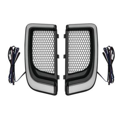 Kuryakyn Tracer LED Fairing Lower Grills - Black 5064_722360