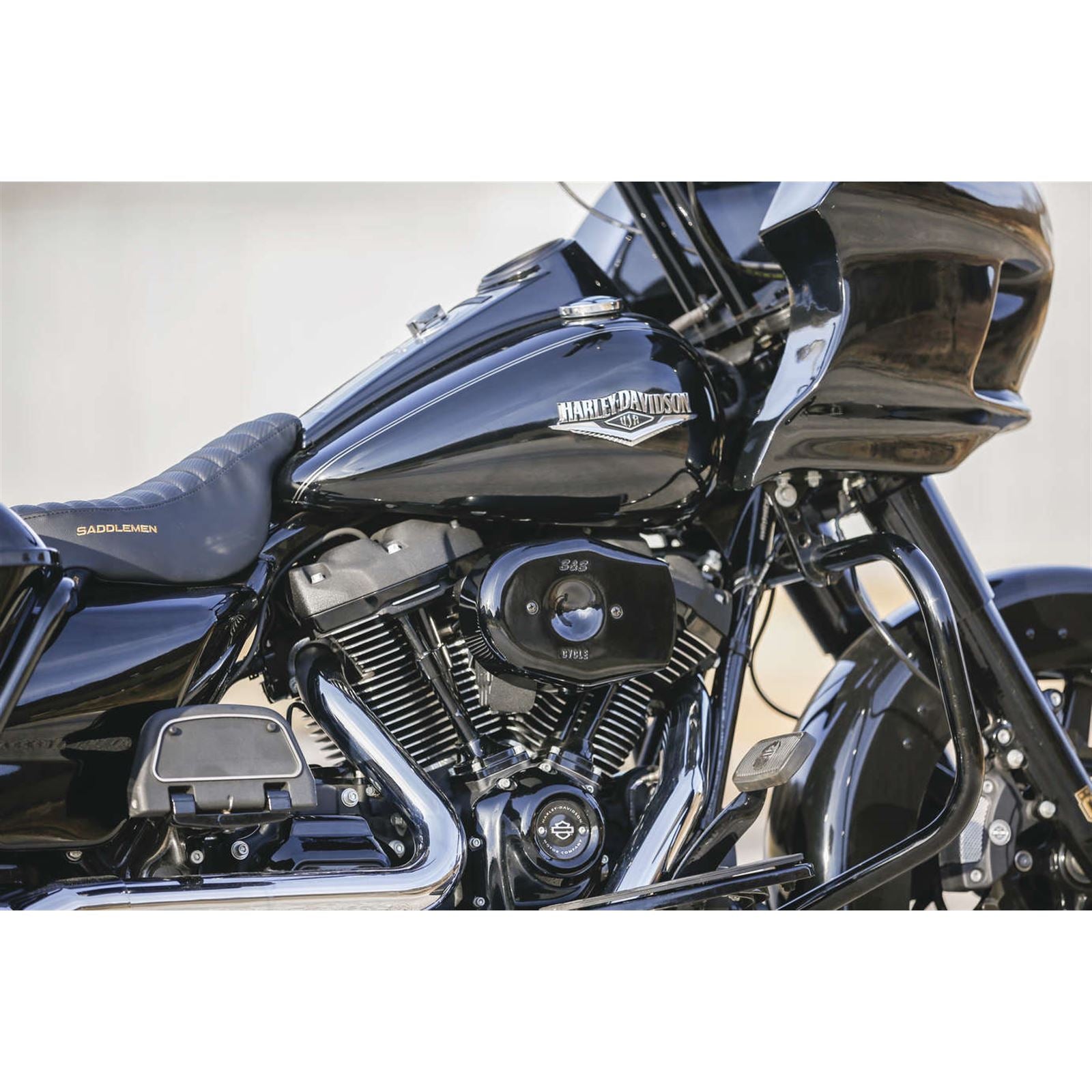 S&S Cycle Stealth Tribute Air Cleaners Black [MPN: 170-0598A]_982721
