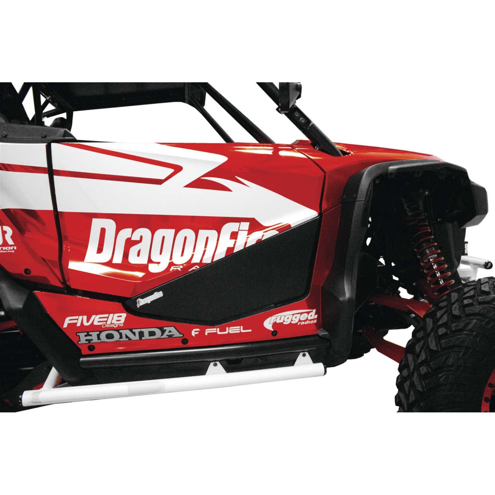 DragonFire Racing Door Filler Panel Kit Pair - Black 07-6900_995946
