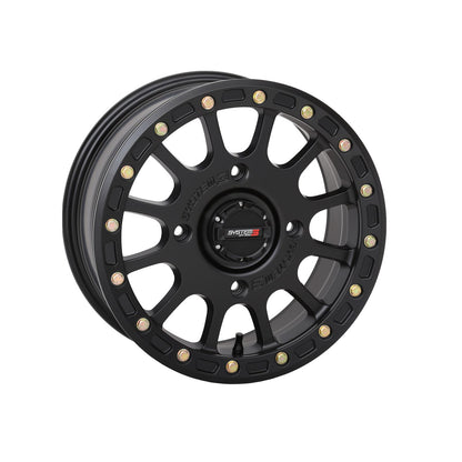 System 3 SB-5 Beadlock Wheel - 15x7, 4/137, 5+2 - Matte Black [MPN: 15S3-5537]_1308562