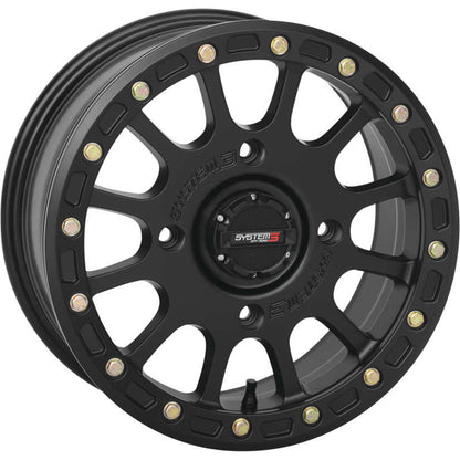 System 3 SB-5 Beadlock Wheel - 15x7, 4/137, 5+2 - Matte Black [MPN: 15S3-5537]_987163