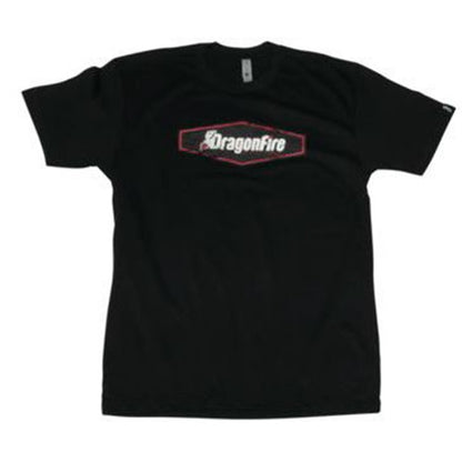 DragonFire Racing Vintage Hex Tee - Black - Large 13-0047_743961