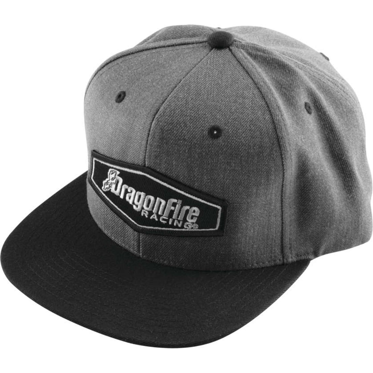 DragonFire Racing Hex Logo Snapback Hat - Grey/Black - One Size 13-0063_995939