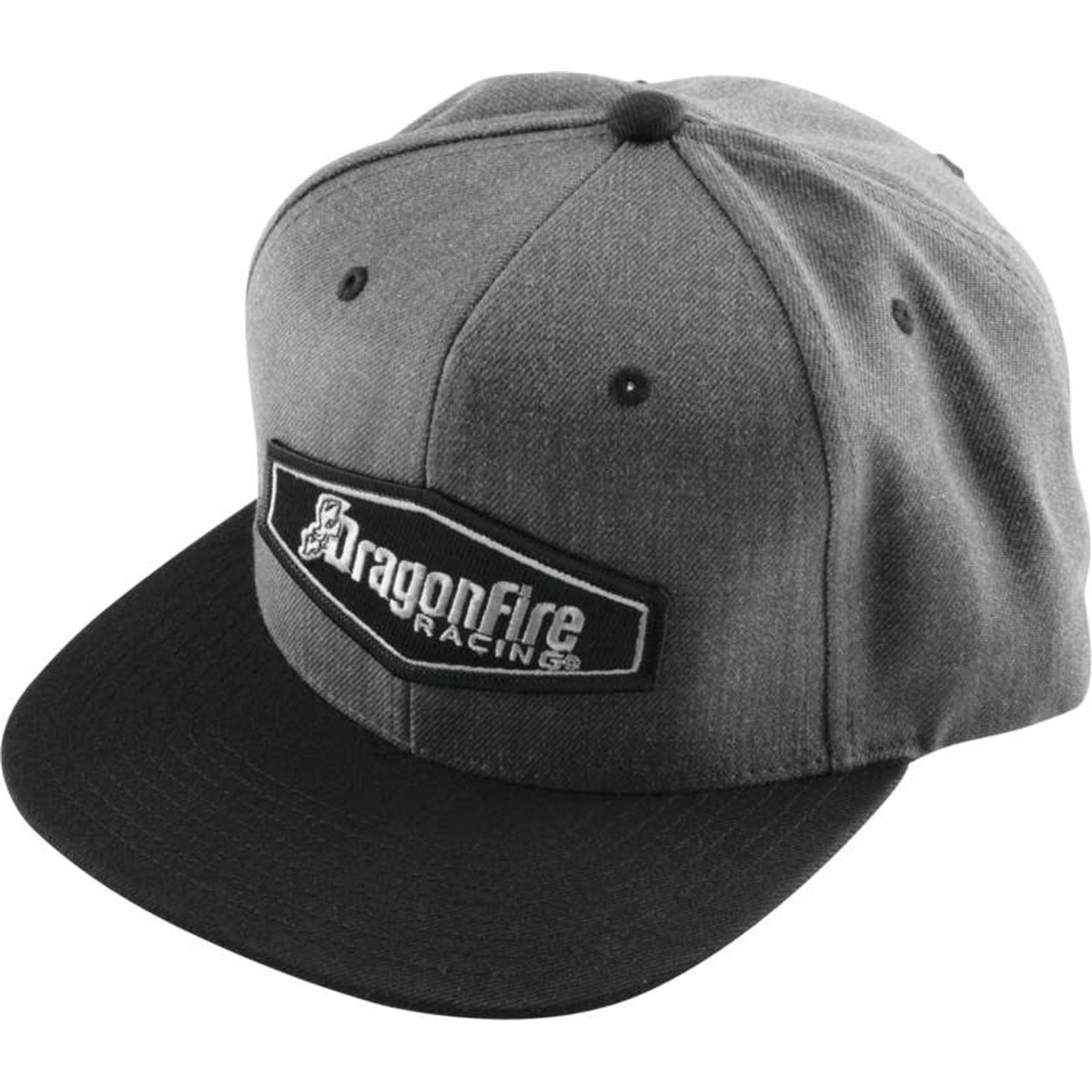 DragonFire Racing Hex Logo Snapback Hat - Grey/Black - One Size 13-0063_995939