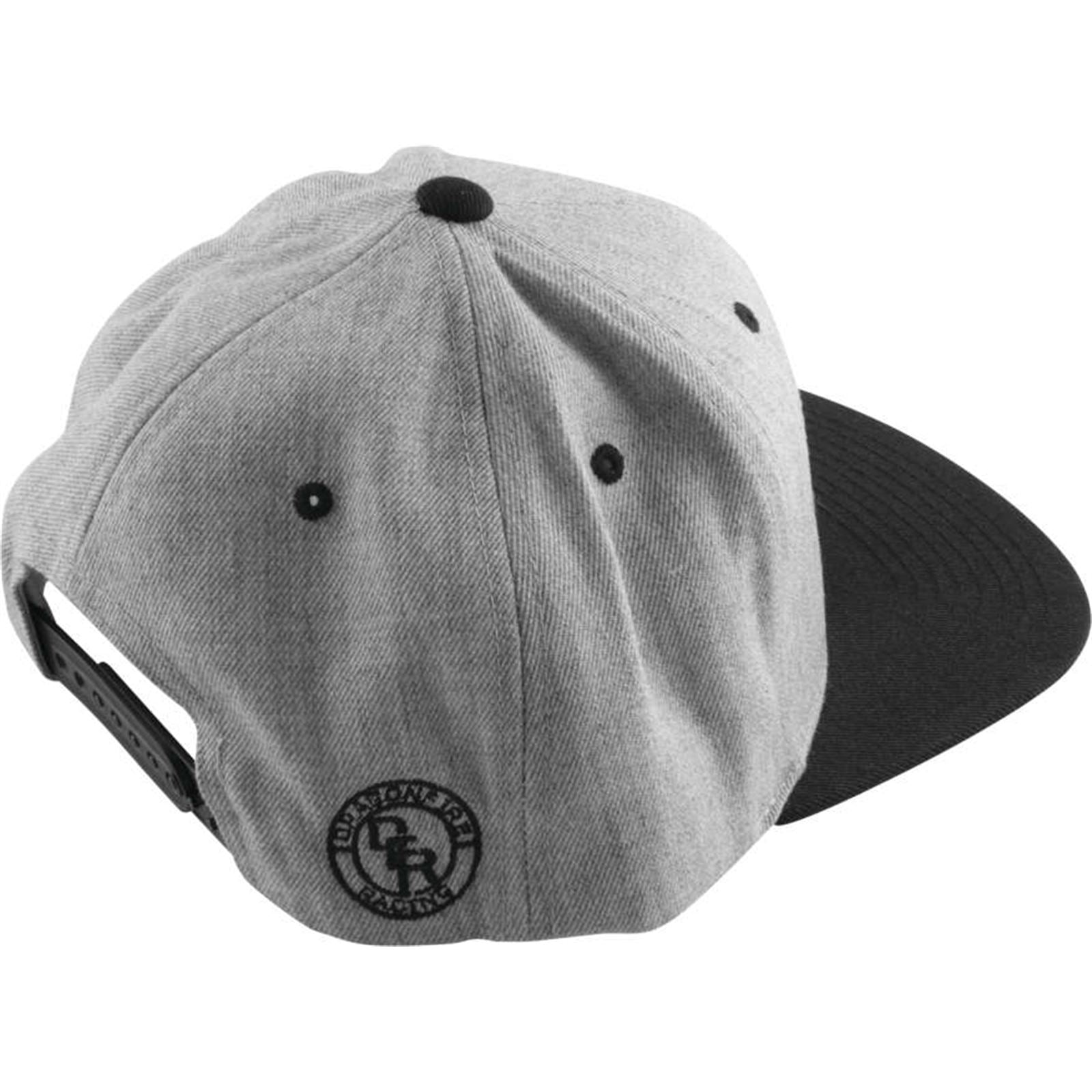 DragonFire Racing Dragon Head Snapback Hat - Grey/Black - One Size 13-0065_996161