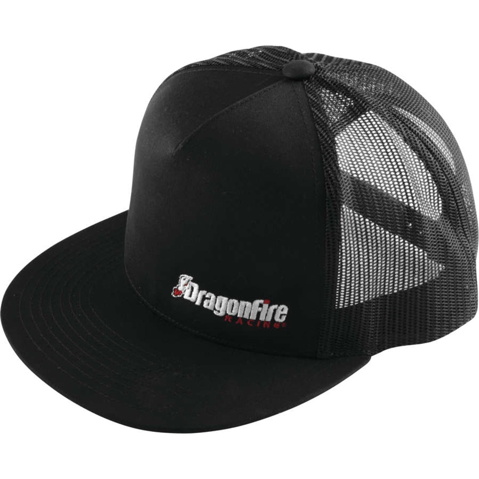 DragonFire Racing Logo Snap Snapback Hat - Black - One Size 13-0066_987125