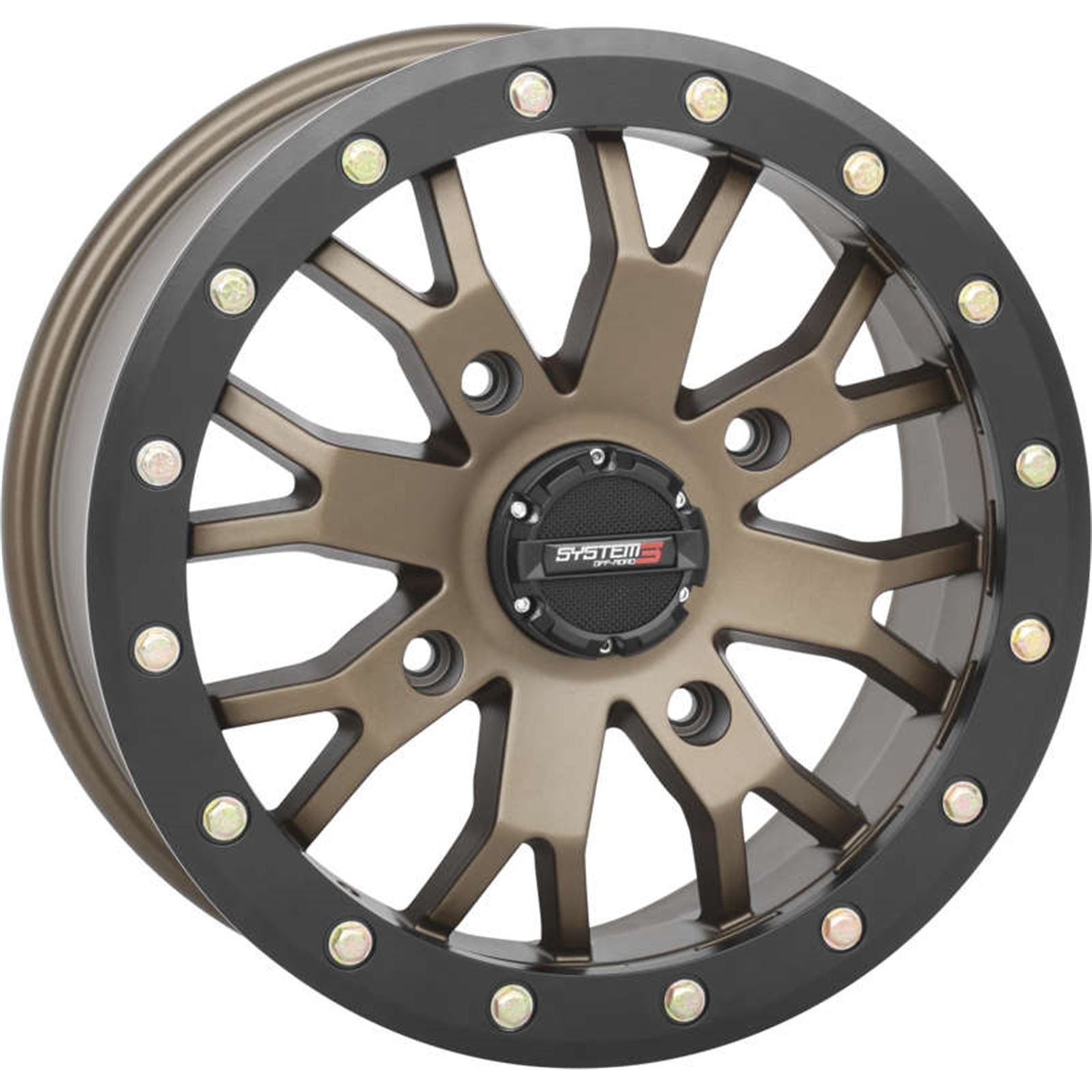 System 3 SB-4 Beadlock Wheel - 15x10, 4/137, 5+5, Bronze 15S3-32371_991116