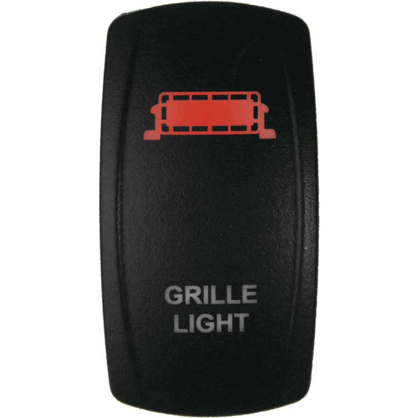 DragonFire Racing Laser-Etched Dual LED Switches Grill Light - Red 04-0094_991362