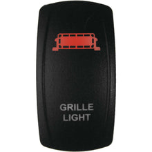 DragonFire Racing Laser-Etched Dual LED Switches Grill Light - Red 04-0094_991362