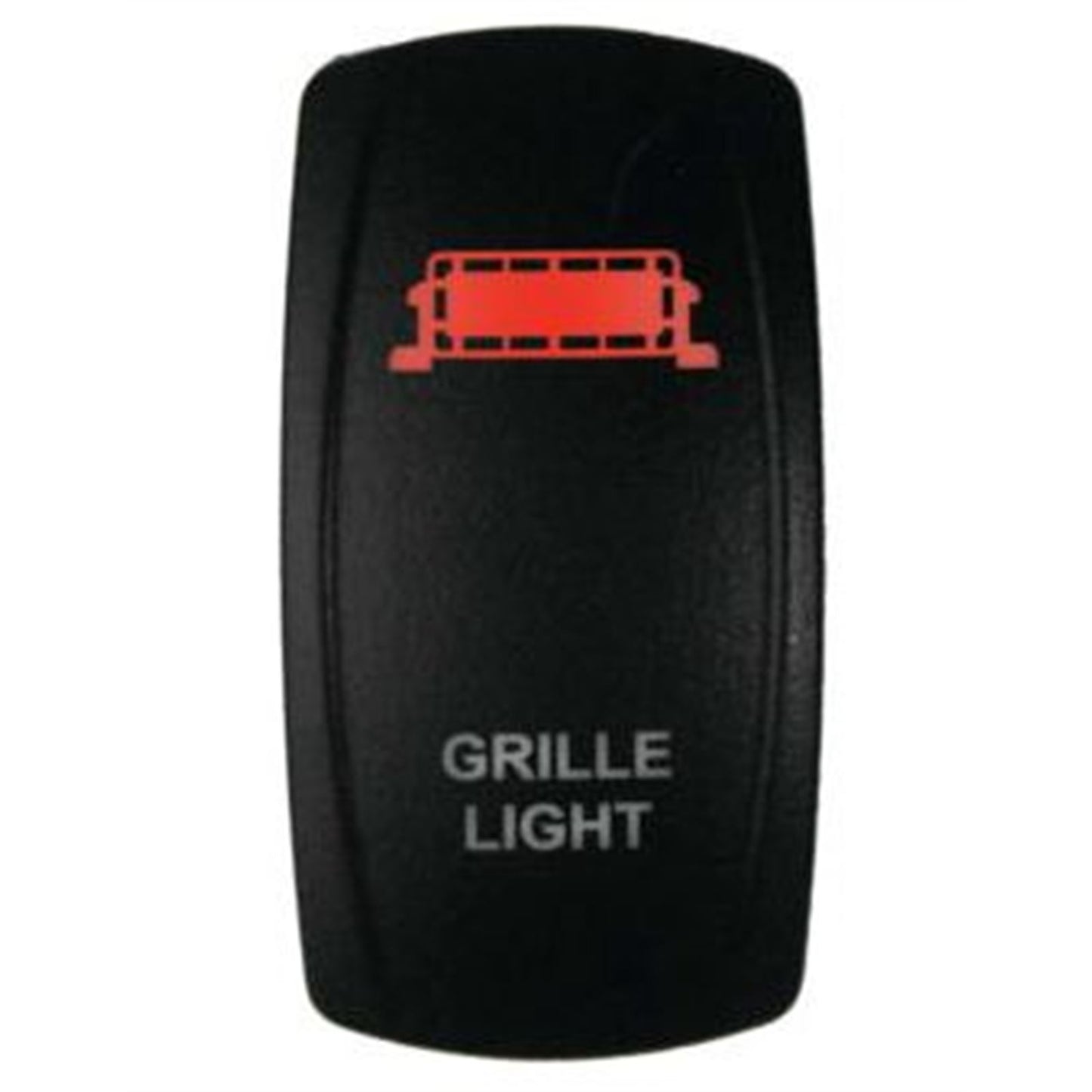 DragonFire Racing Laser-Etched Dual LED Switches Grill Light - Red 04-0094_753675