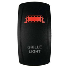 DragonFire Racing Laser-Etched Dual LED Switches Grill Light - Red 04-0094_753675
