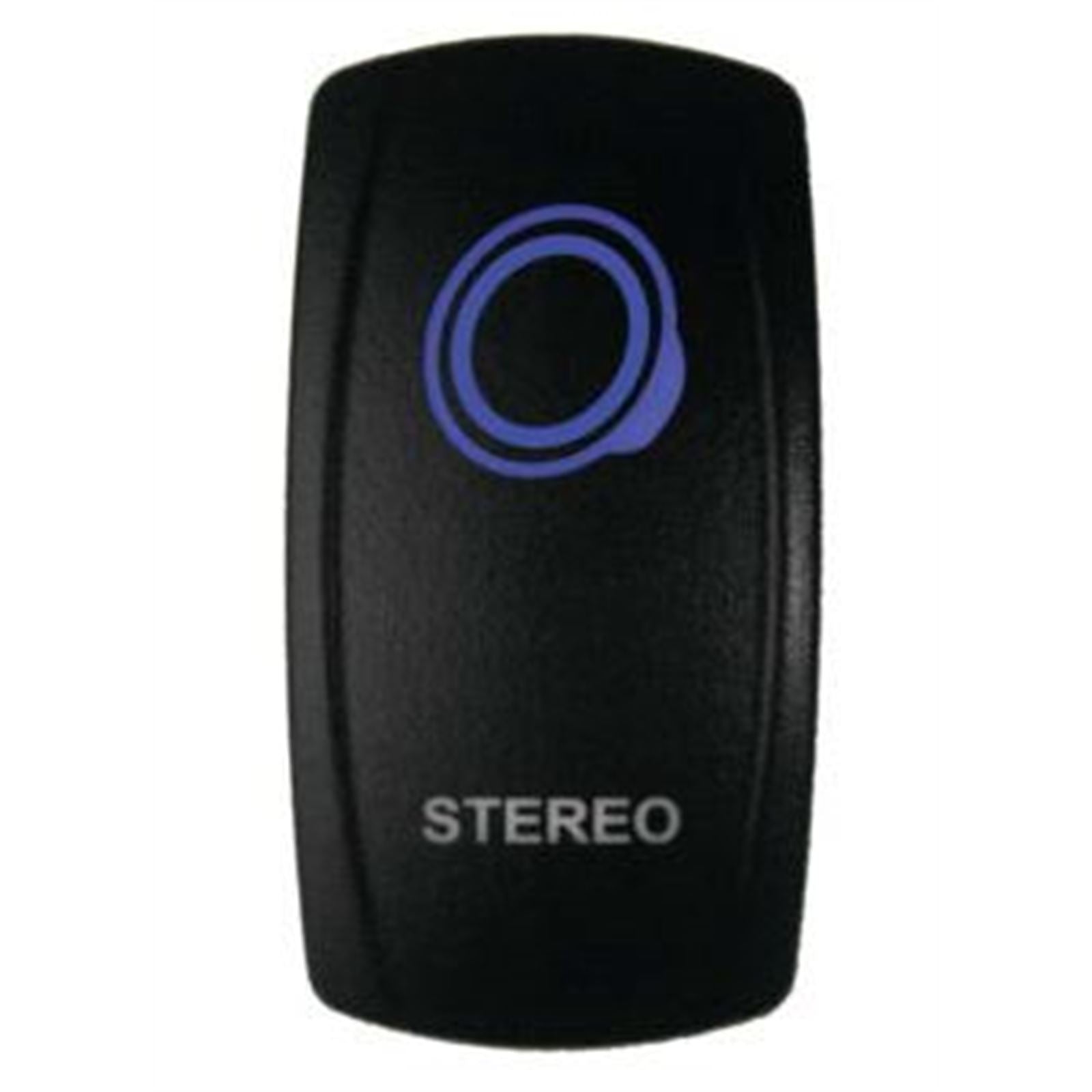 DragonFire Racing Laser-Etched Dual LED Switches Stereo On/Off - Blue 04-0097_751175