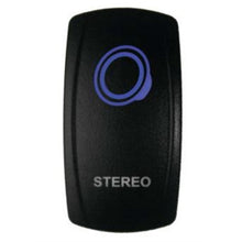 DragonFire Racing Laser-Etched Dual LED Switches Stereo On/Off - Blue 04-0097_751175