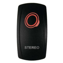 DragonFire Racing Laser-Etched Dual LED Switches Stereo On/Off - Red 04-0098_753728