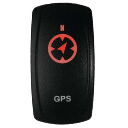 DragonFire Racing Laser-Etched Dual LED Switches GPS On/Off - Red 04-0125_753695