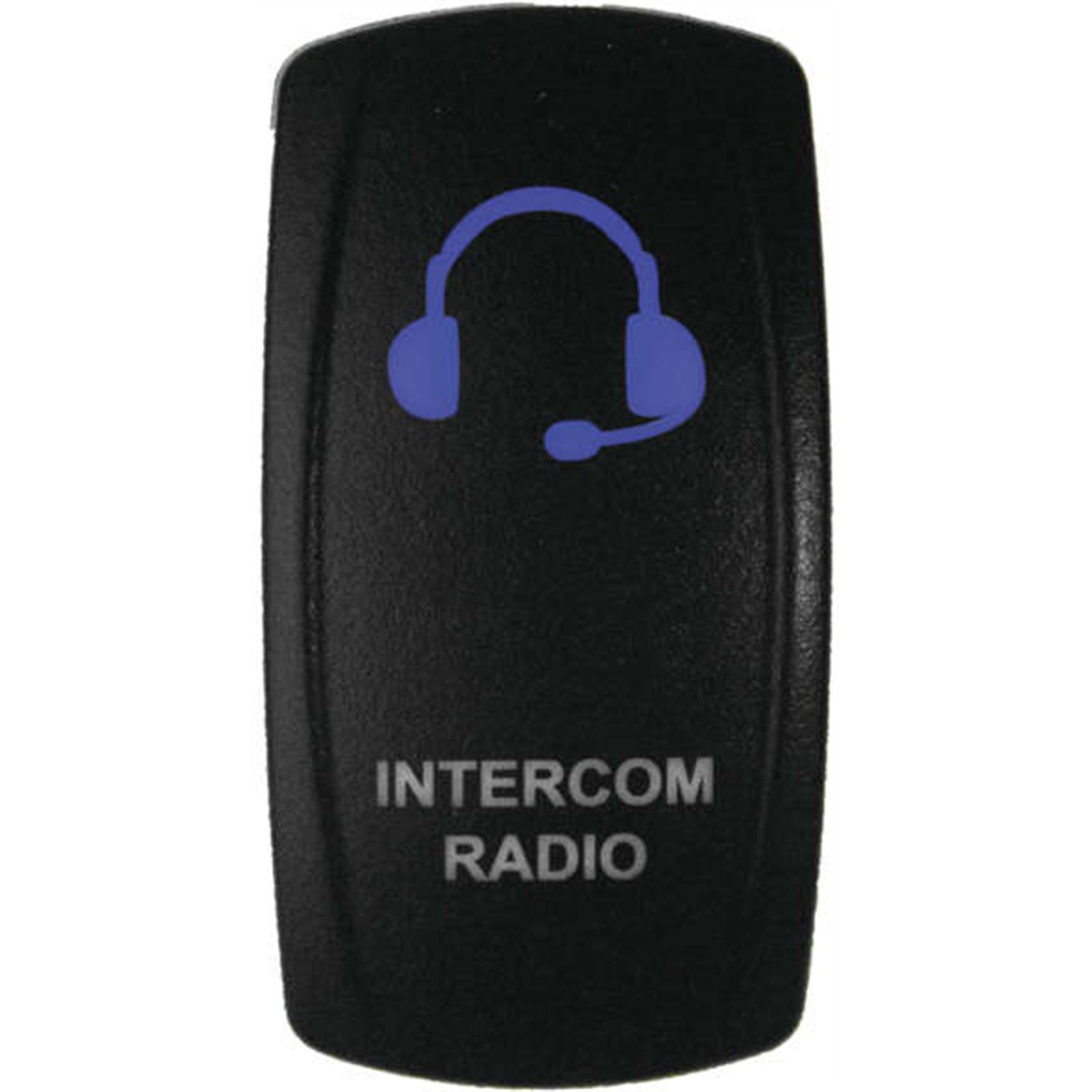 DragonFire Racing Laser-Etched Dual LED Switches Intercom Radio On/Off - Blue 04-0126_988509