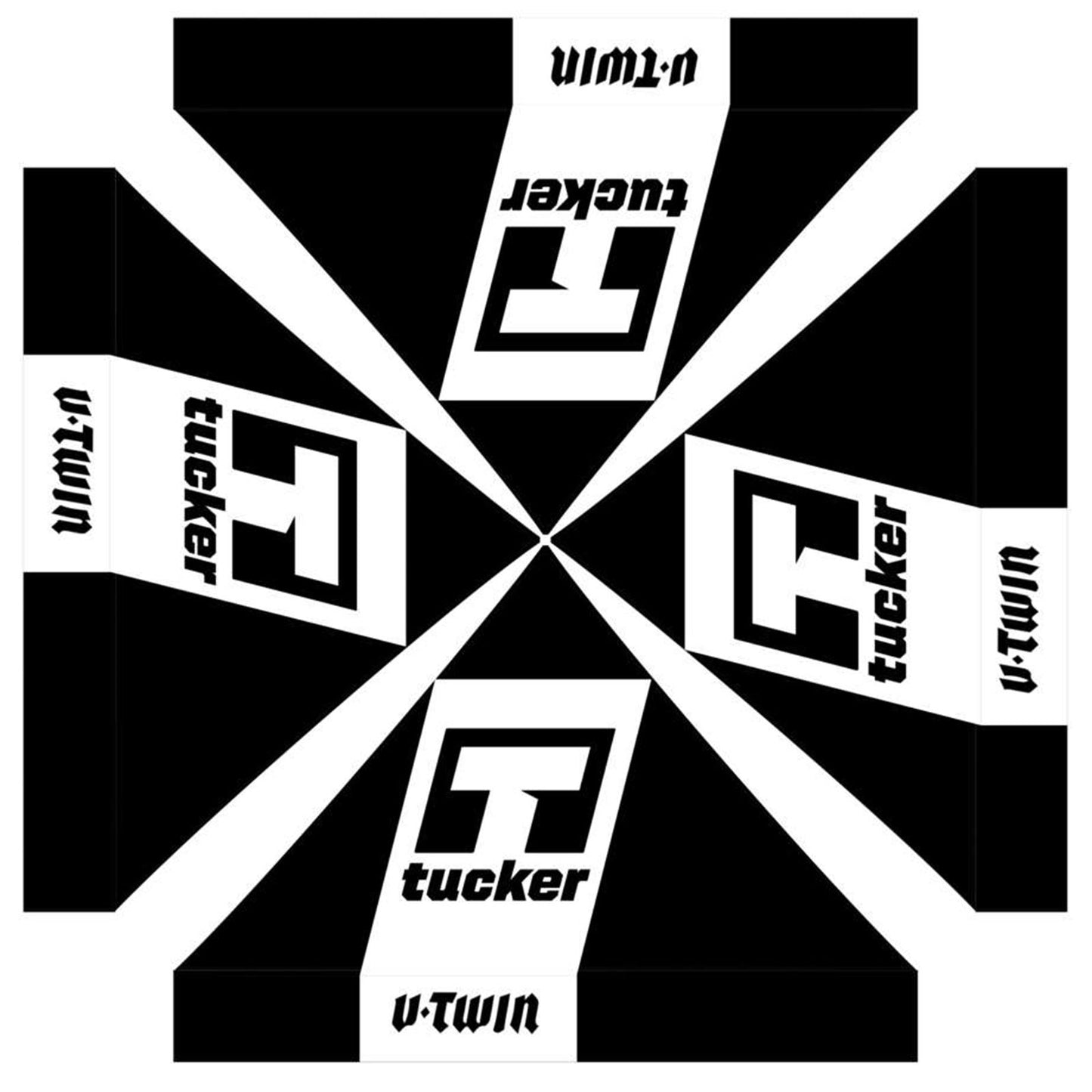 Tucker Rocky VTWIN Canopy - 10x10 - Black/White [MPN: 31-31100-D-VTWIN]_986672