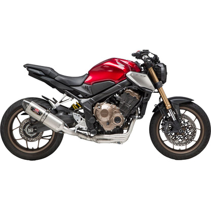 Yoshimura R-77 Full-System Exhaust Stainless Steel Sleeve Carbon Fiber End Cap [MPN: 12651AJ520]_615548