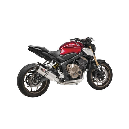 Yoshimura R-77 Full-System Exhaust Stainless Steel Sleeve Carbon Fiber End Cap [MPN: 12651AJ520]_981966
