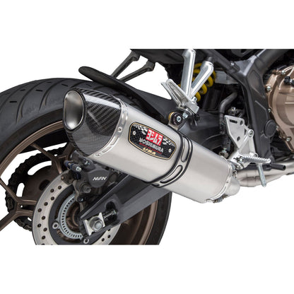 Yoshimura R-77 Full-System Exhaust Stainless Steel Sleeve Carbon Fiber End Cap [MPN: 12651AJ520]_615550