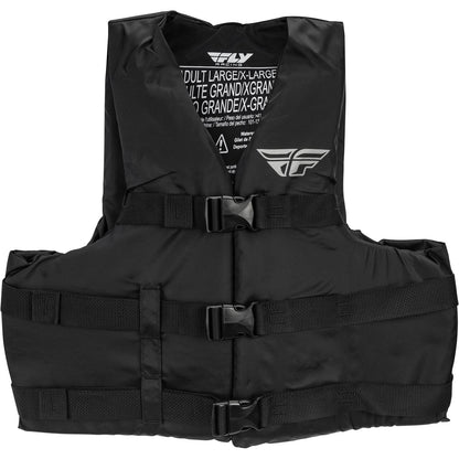 Fly Racing Nylon Life Jacket Vest Black Large/XL [MPN: 112224-700-050-20]_615591