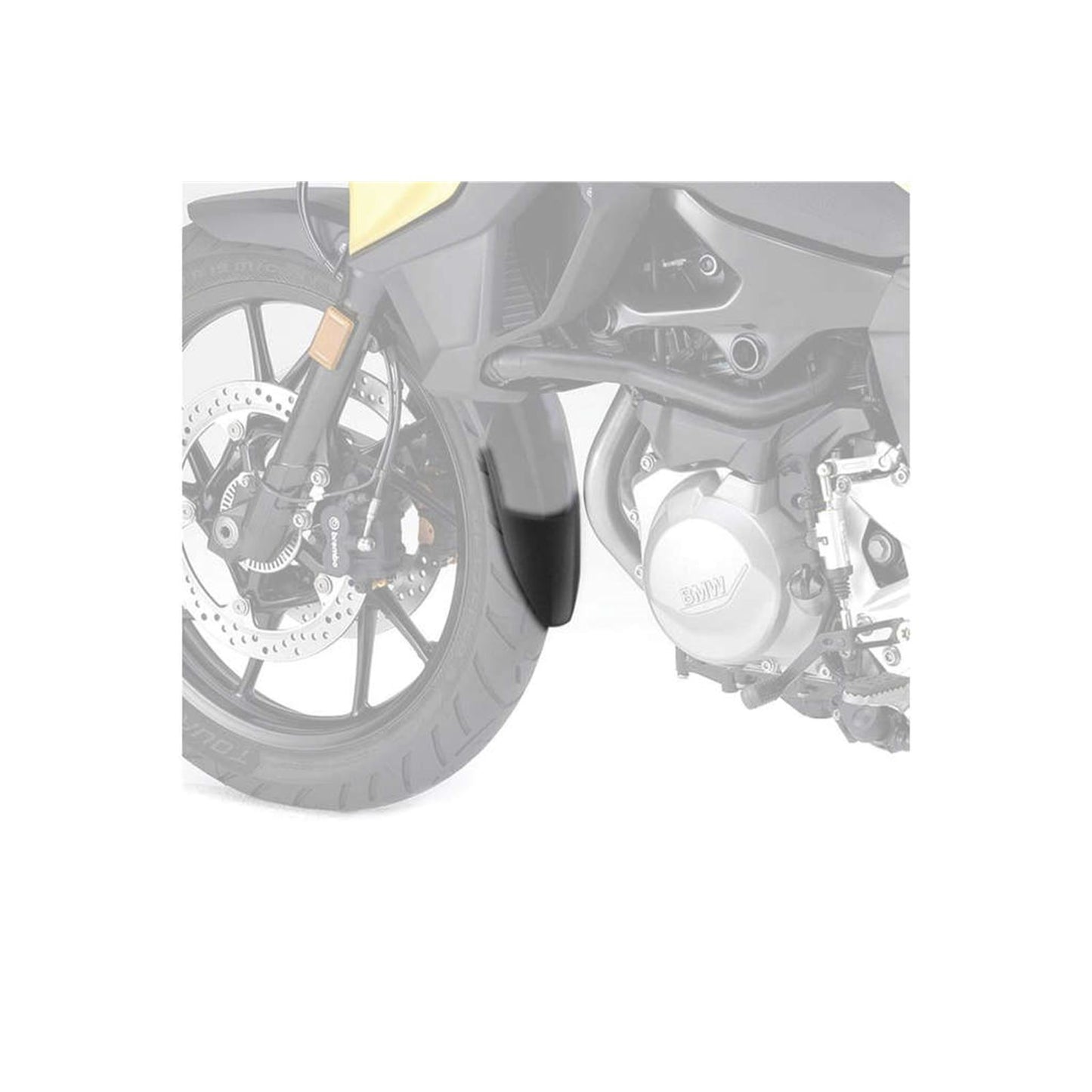 Puig Front Fender Extension Compatible with BMW F800GS - Black [MPN: 1941N]_992889