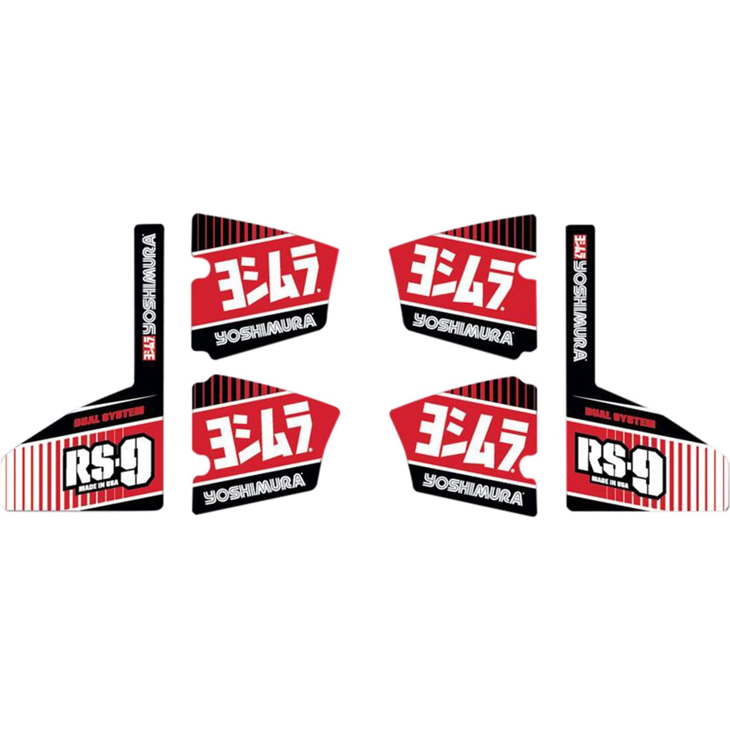 Yoshimura RS-9 Muffler Decal Set - 6/Pieces  RS9-NB004_616602