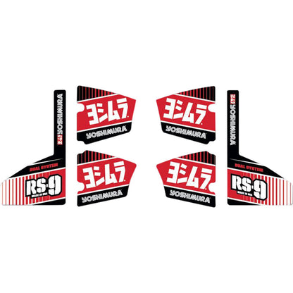 Yoshimura RS-9 Muffler Decal Set - 6/Pieces  RS9-NB004_616602