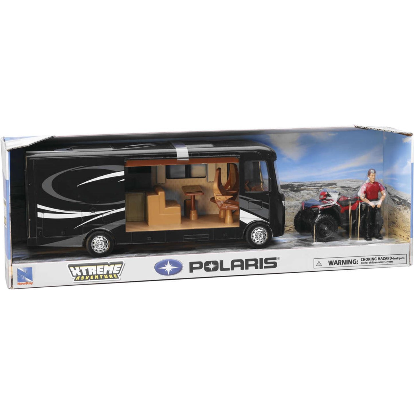 New-Ray Toys Scale Model - Polaris with RV & Figure SS-37356_983180