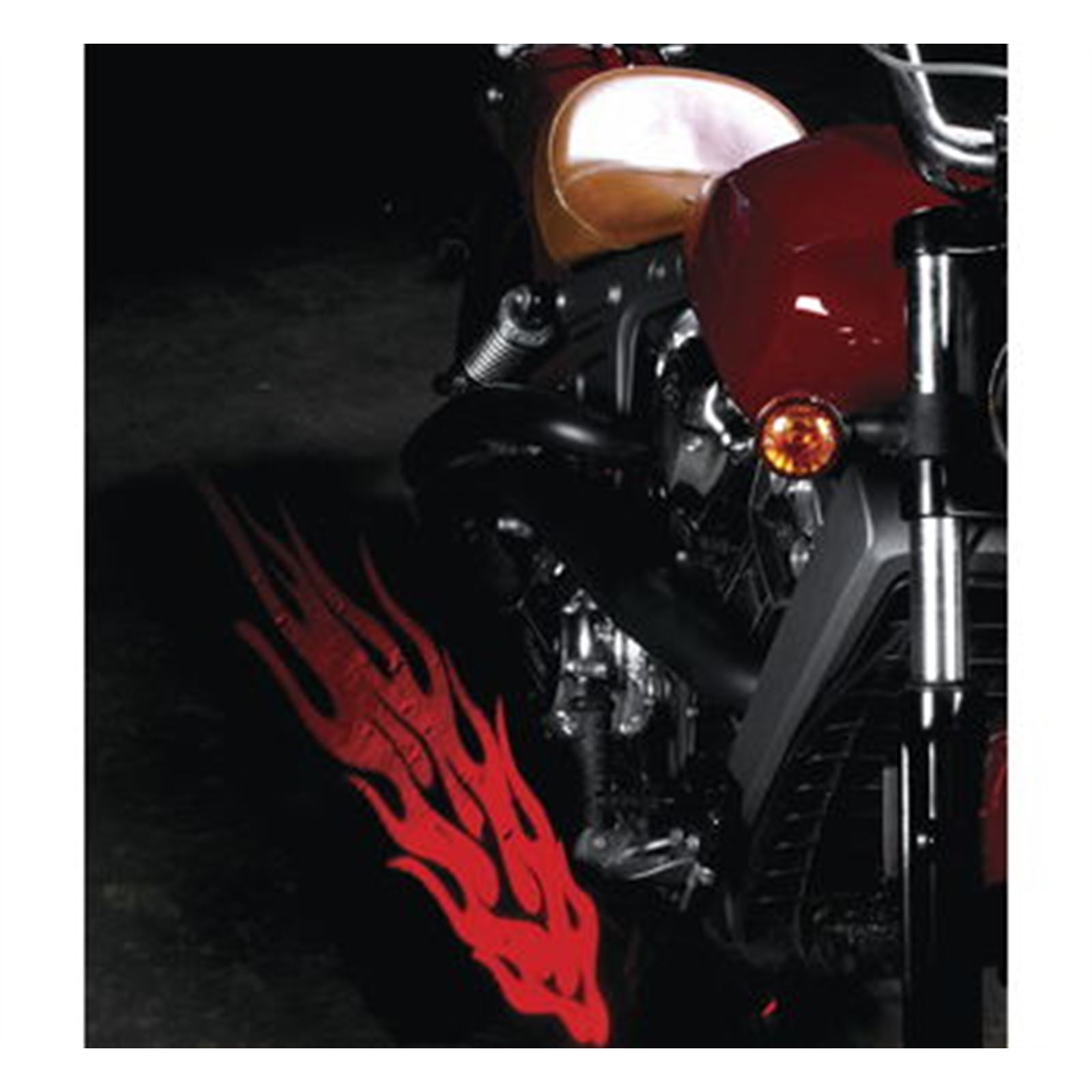 XKGlow CurbFX 2-Piece LED Light Projector Optics - Flame Optic XK-CFX-FILM-FLAME_673342