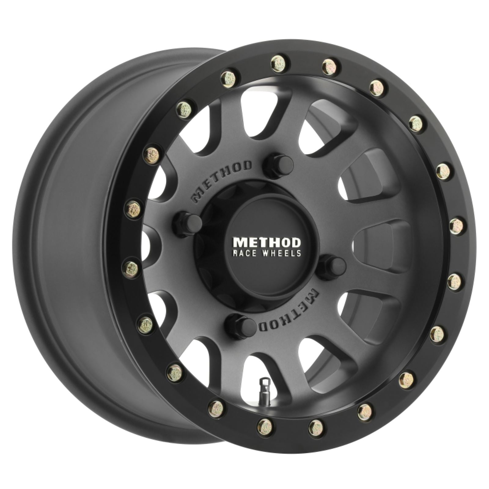 Method Race Wheels MR401 15X7 4/136 4+3 SBL Ti Wheels - Matte Black [MPN: MR40157047843B]_1664073
