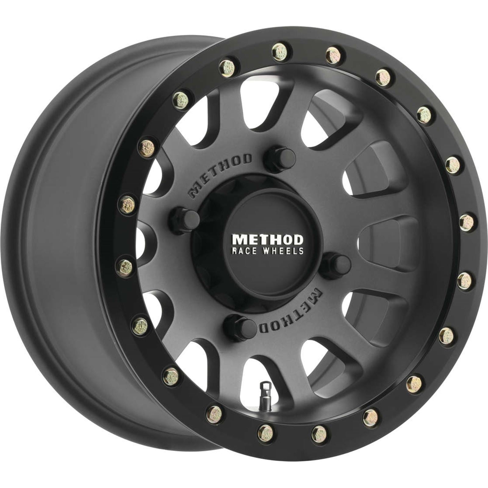 Method Race Wheels MR401 15X7 4/136 4+3 SBL Ti Wheels - Matte Black [MPN: MR40157047843B]_994299