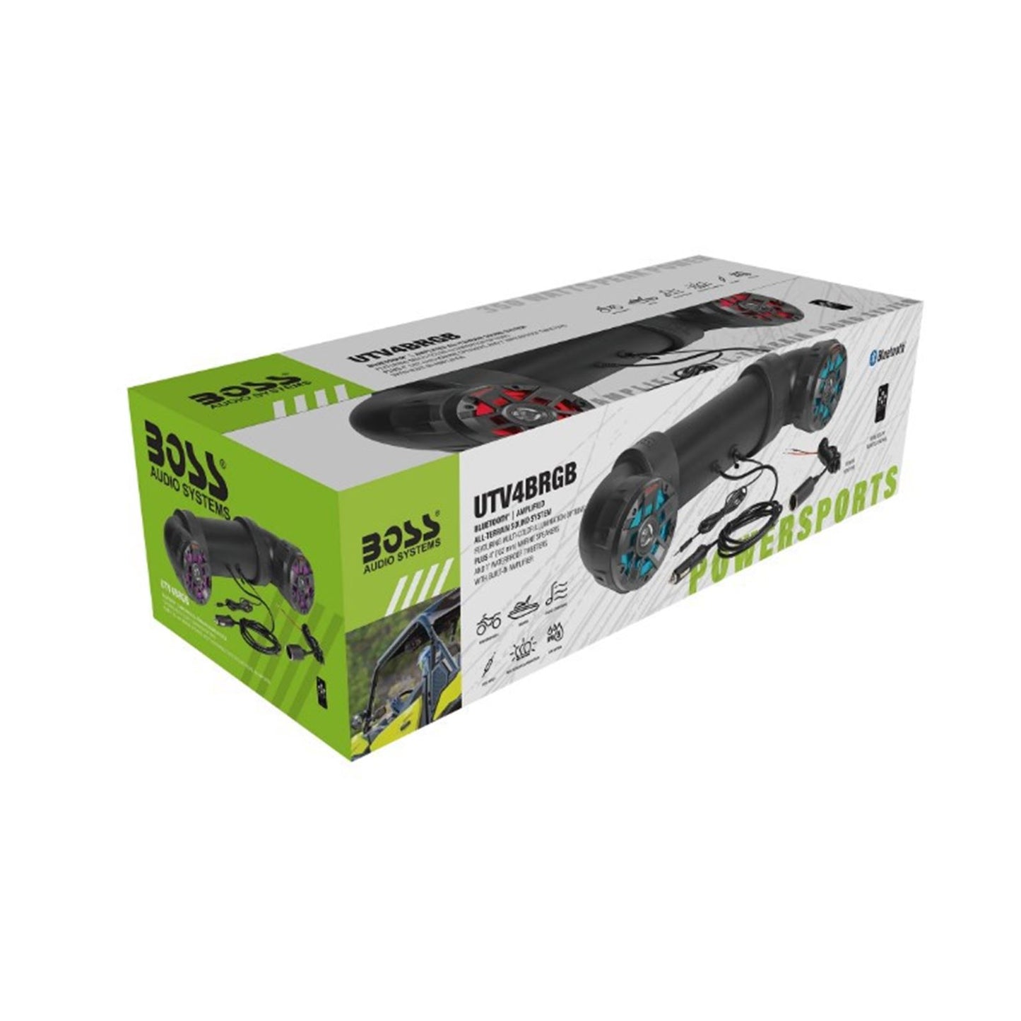 Boss Audio Powersports Plug and Play Audio System - 4" Speakers UTV4BRGB_1450471