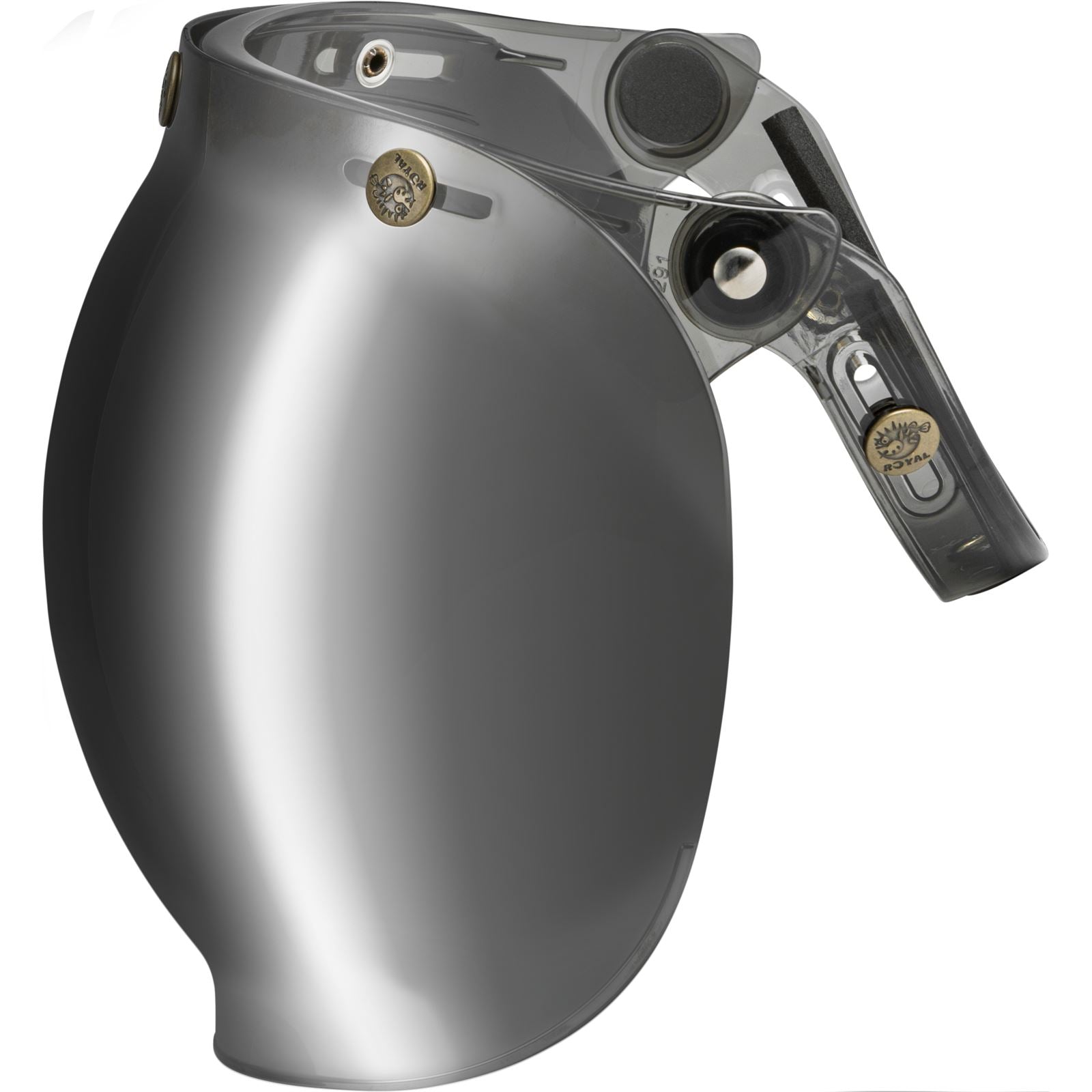 GMax Bubble Shield 3-Snap Flip-Up - Silver Iridium - Universal G002015_617434