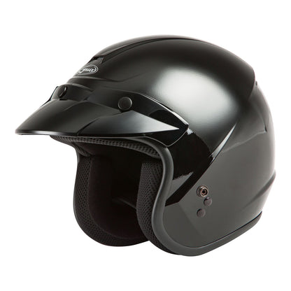 GMax Youth OF-2 Open-Face Helmet - Black - Youth Medium [MPN: G1020021]_617869