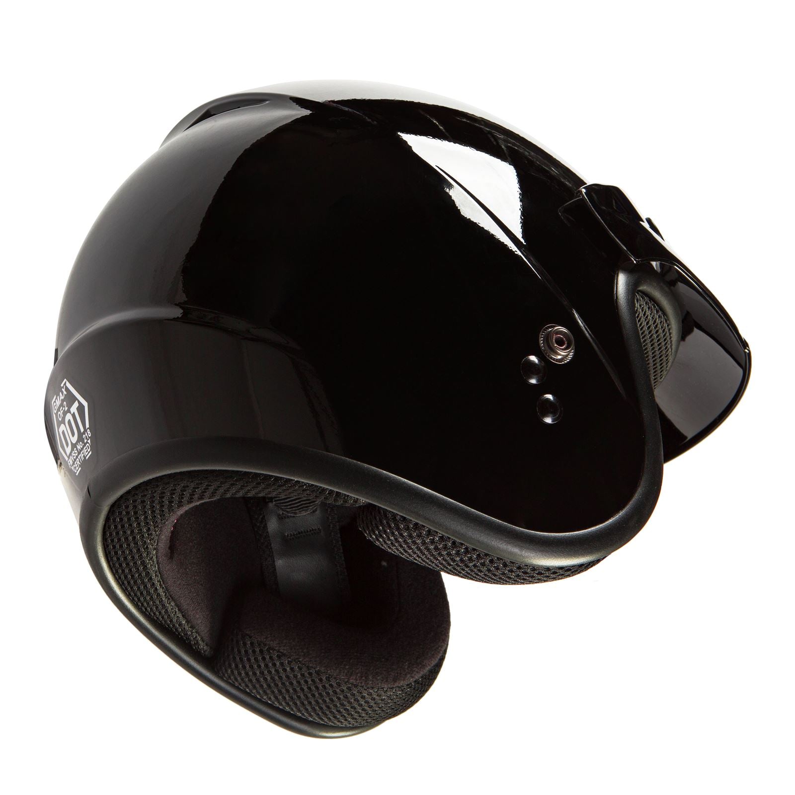 GMax Youth OF-2 Open-Face Helmet - Black - Youth Medium [MPN: G1020021]_617872