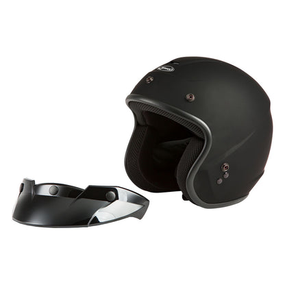 GMax Youth OF-2 Open-Face Helmet - Matte Black - Youth Large [MPN: G1020072]_617923
