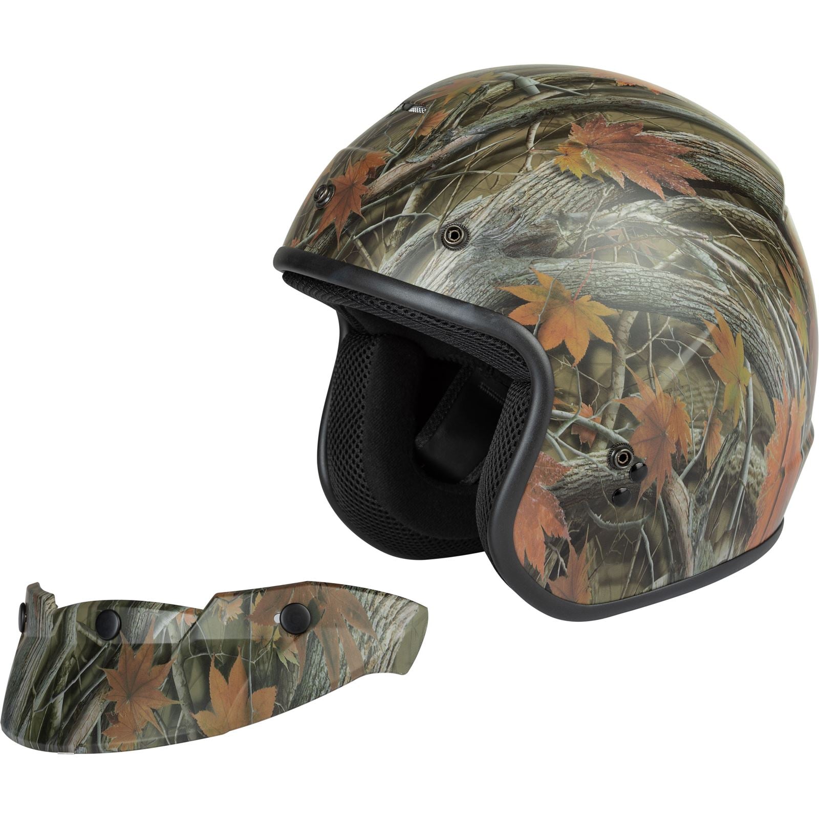 GMax OF-2 Open-Face Helmet - Leaf Camo - Large G1021567_618138