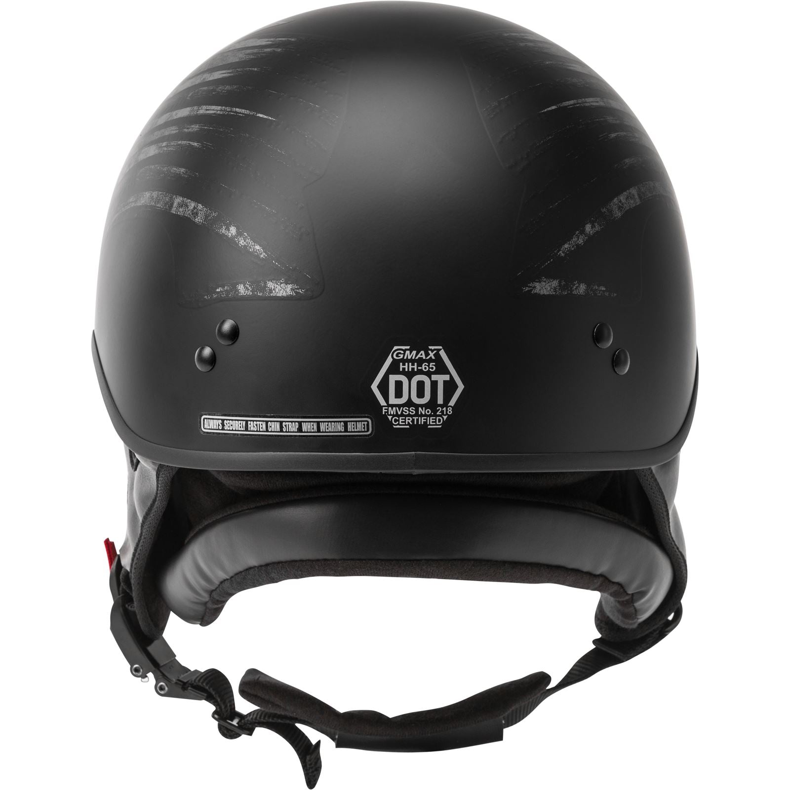 GMax HH-65 Half-Helmet Bravery - Matte Black/Grey - Large H1656506_618167