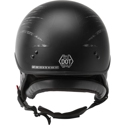 GMax HH-65 Half-Helmet Bravery - Matte Black/Grey - Small H1656504_618179