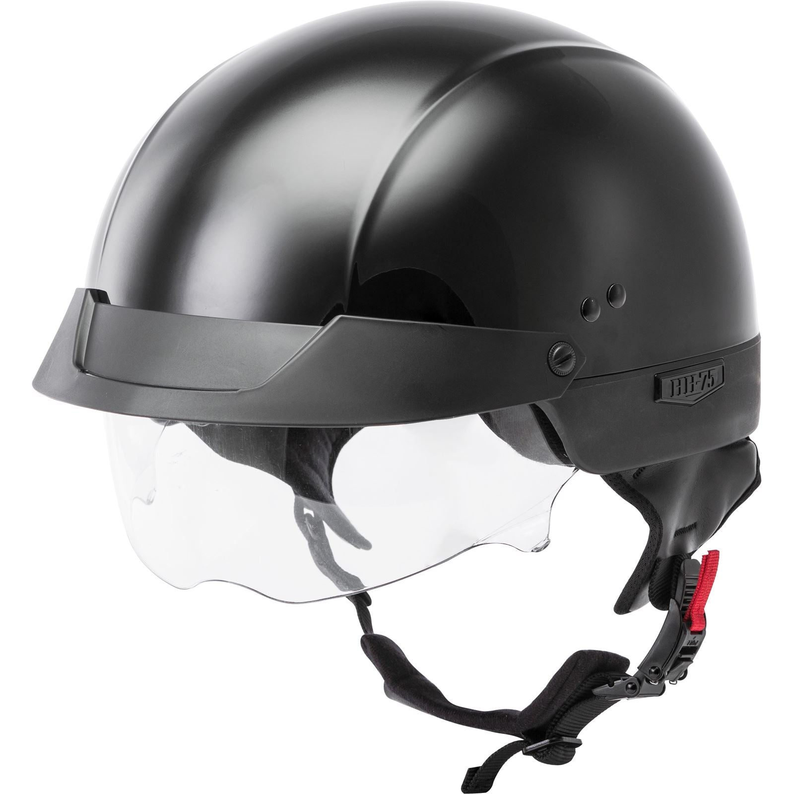 GMax HH-75 Half-Helmet - Black - Large H1750026_618325