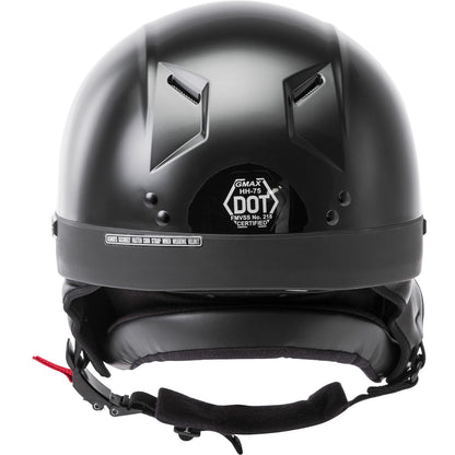 GMax HH-75 Half-Helmet - Black - 2X-Large H1750028_618353