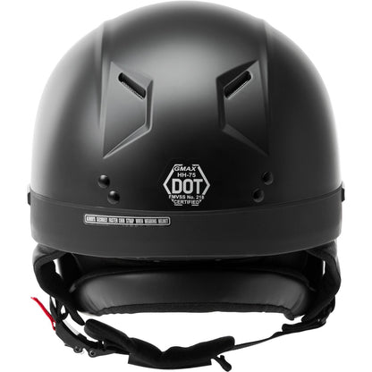 GMax HH-75 Half-Helmet - Matte Black - Large H1750076_1007984