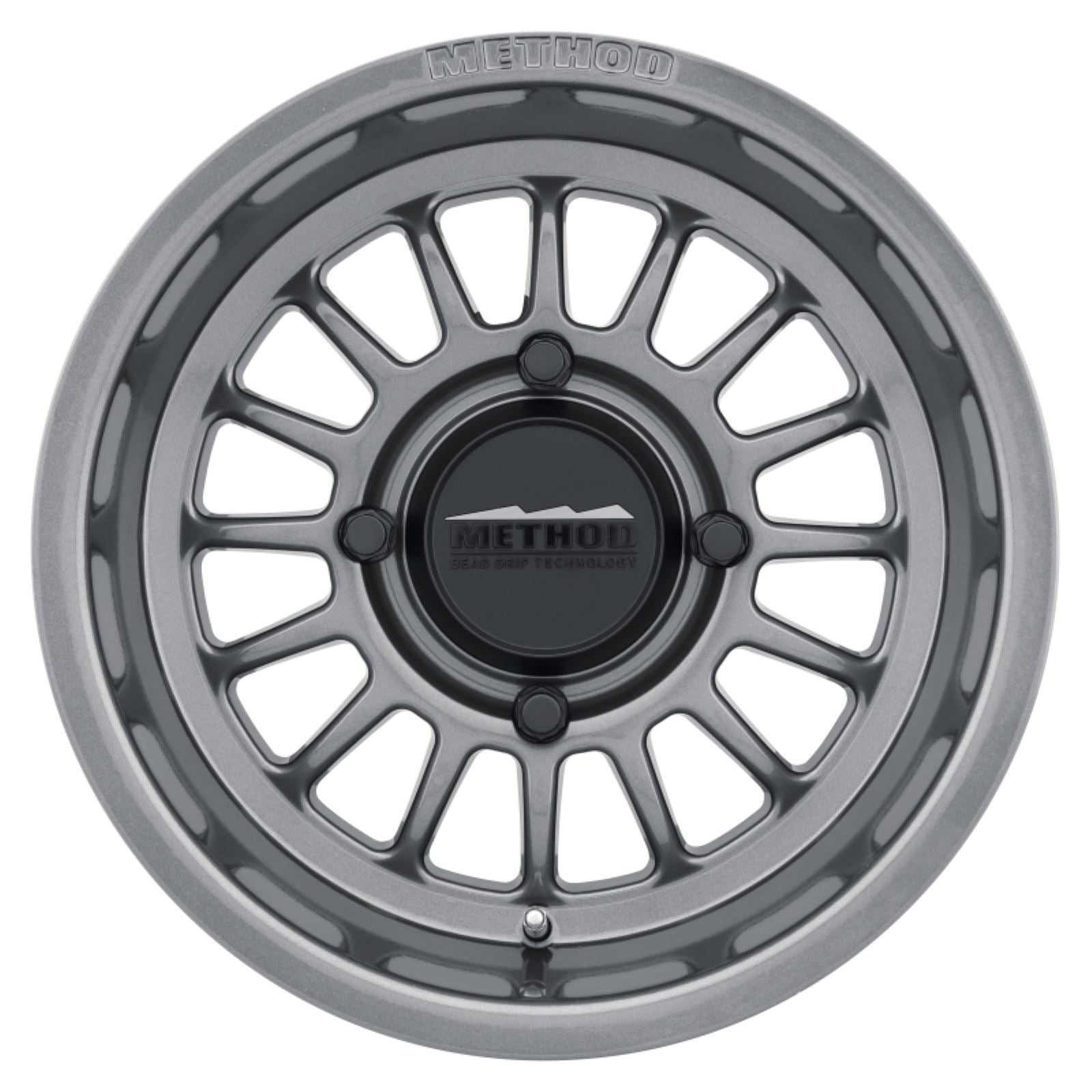 Method Race Wheels 411 Bead Grip Wheels - 15x7, 4+3, 4/136, Gloss Titanium [MPN: MR41157047843]_1664086