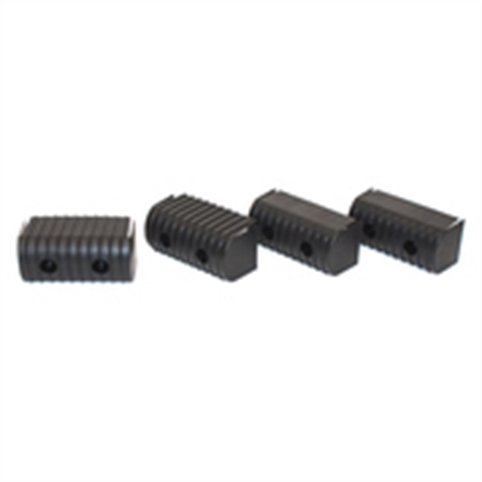 Caliber Bunk End Caps 2'' x 4'' Black - 24/Pack 23072-BK_618920