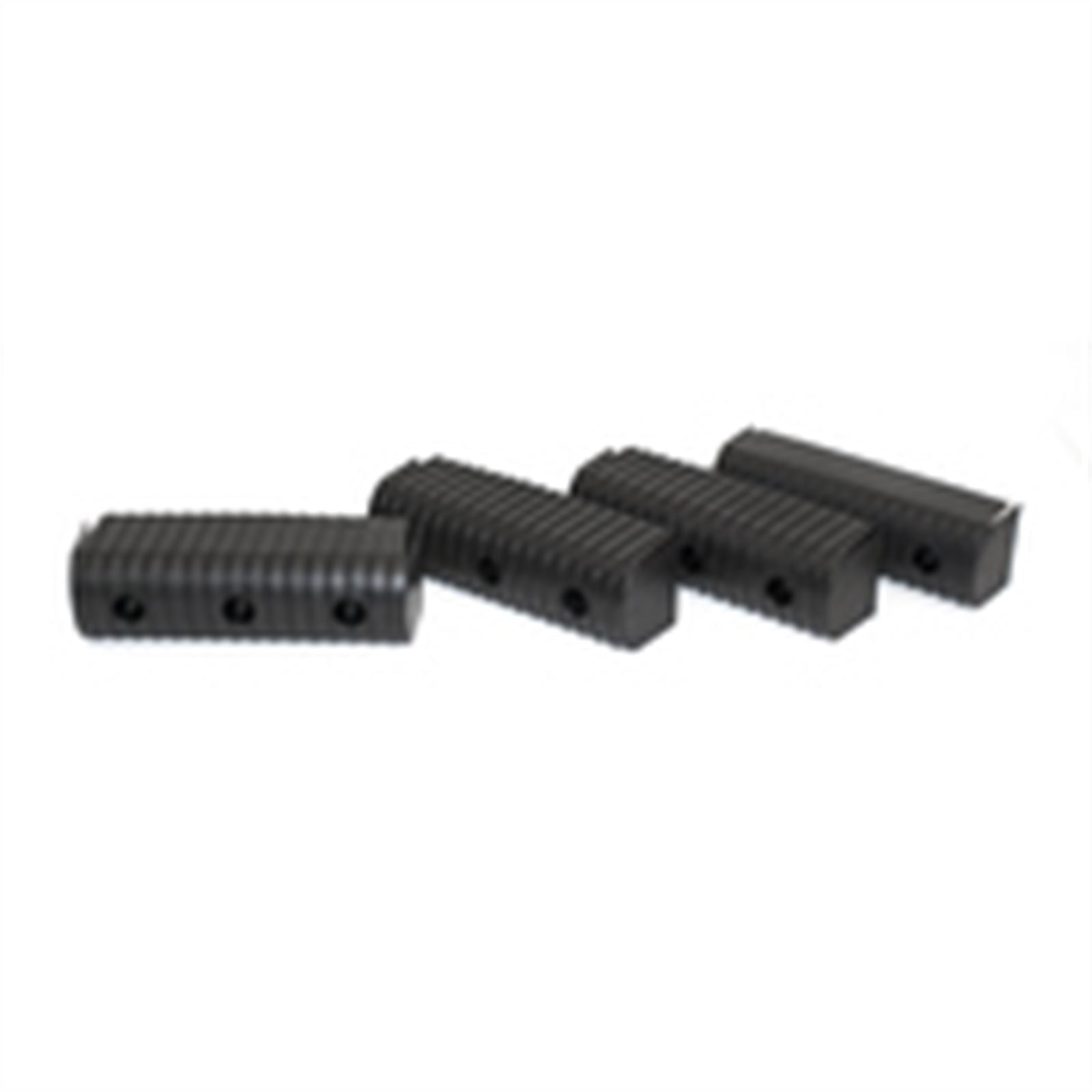 Caliber Bunk End Caps 2'' x 6'' Black - 24/Pack 23074-BK_618921