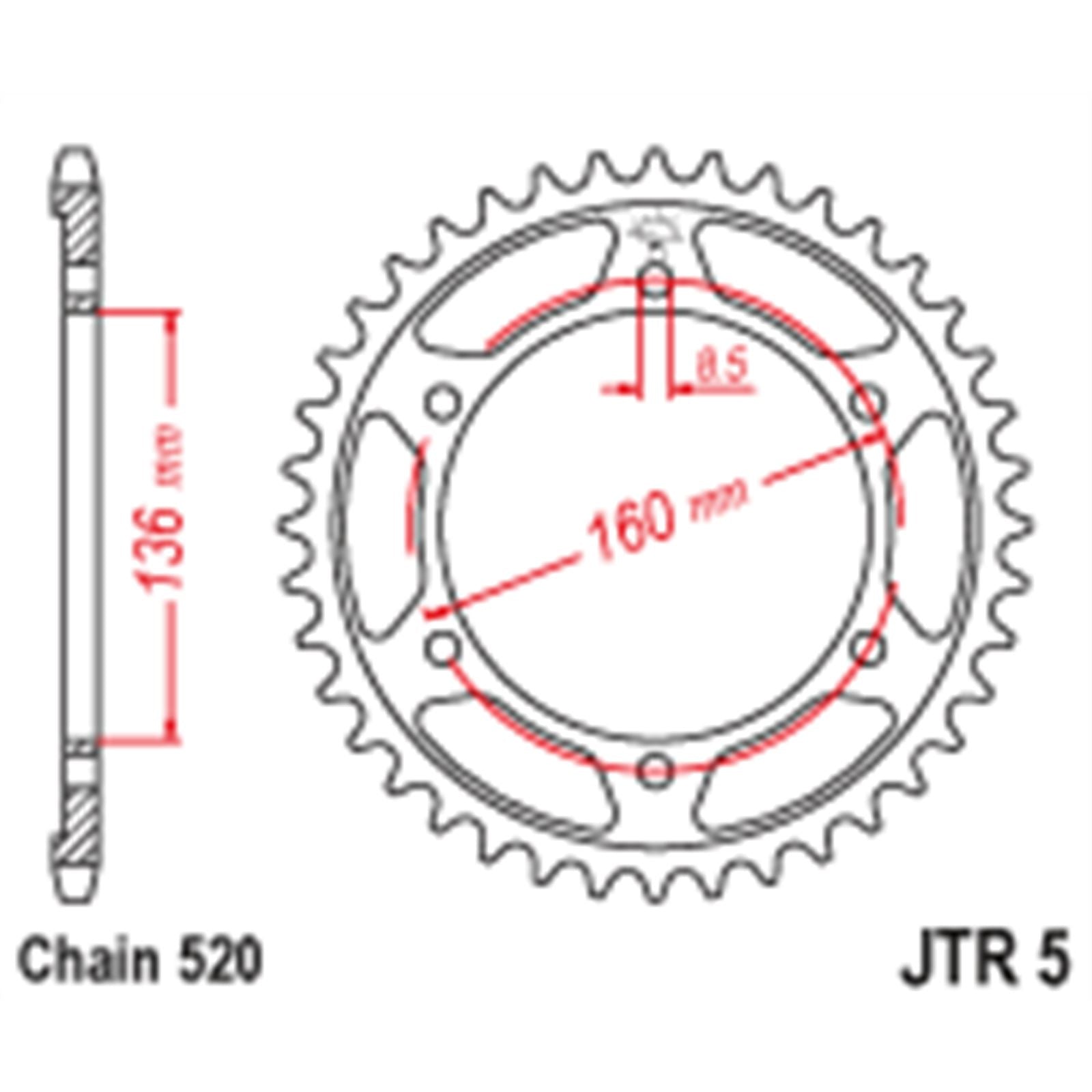 JT Sprockets Rear Sprocket - 40 Tooth - G310GS/R JTR5.40_619041