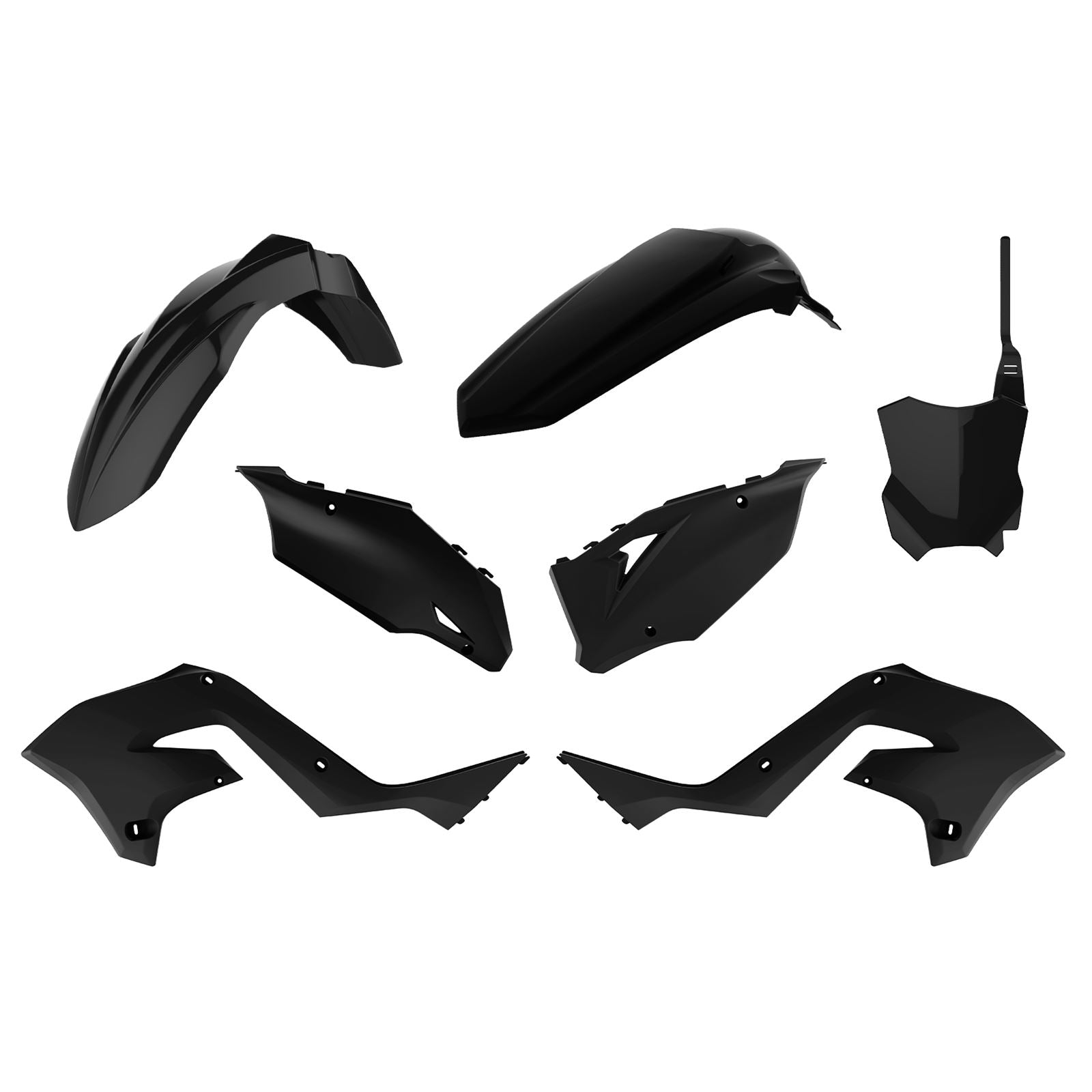 Polisport MX Restyling Kit - Orig Equip - Black - Fits Kawasaki 90934_1007193