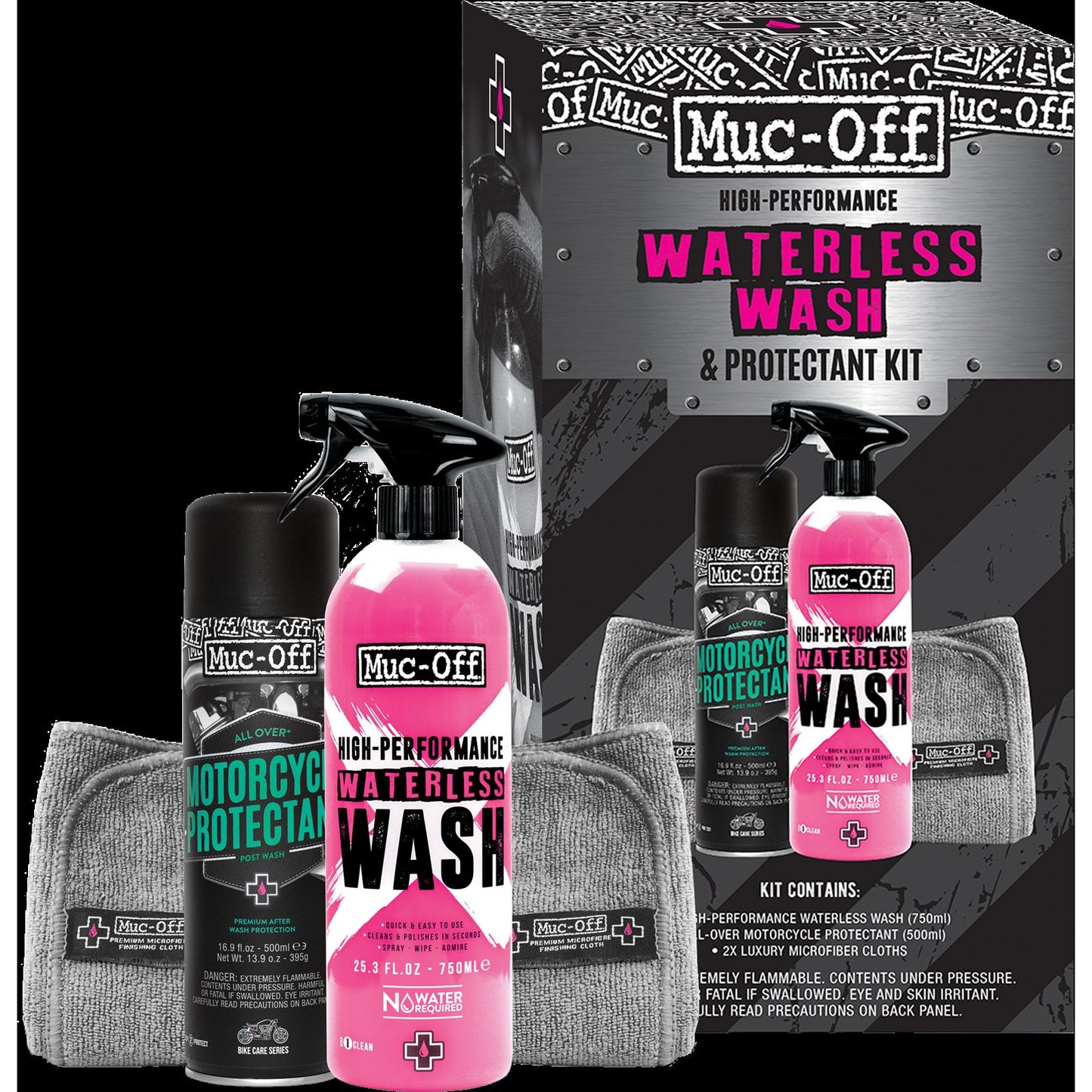 Muc-Off High-Performance Waterless Wash & Protect Kit [MPN: 20029US]_732597